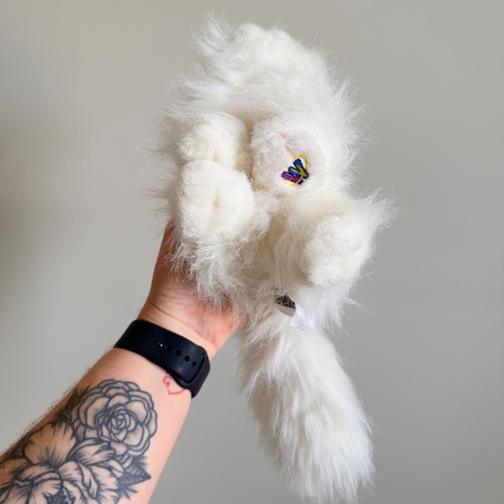 Ganz Webkinz Persian Cat White‎ Long Hair Plush Stuffed Animal Blue Eyes W Logo - Picture 3 of 4